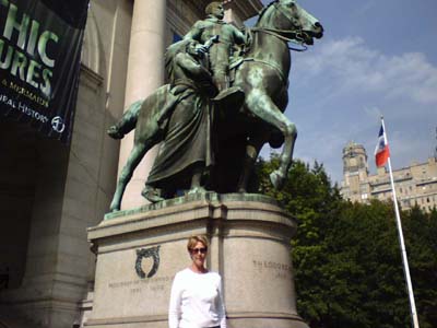 Carolyn with Teddy