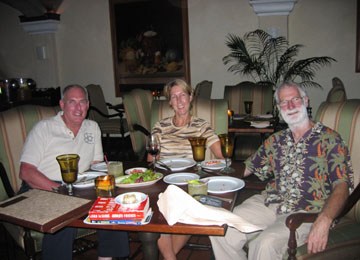 Sid with Fred and Carolyn and Tapas 